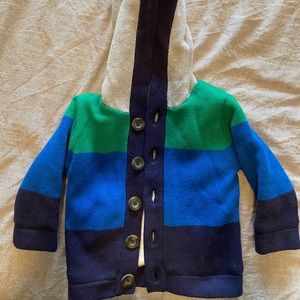 Toddler hooded sweater cardigan